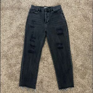 Pacsun black high rise straight leg jeans